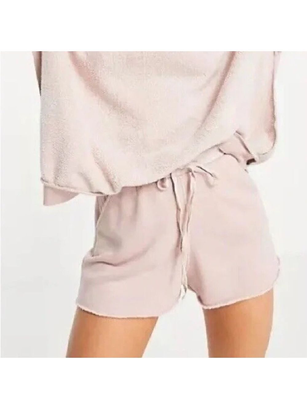 Intimately Free People Kelly Fleece Lined Shorts Small Light Pink